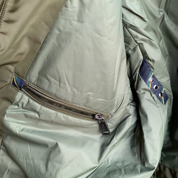 Polo Ralph Lauren Zip Down Combat Green Raincoat Jacket - Picture 11 of 12